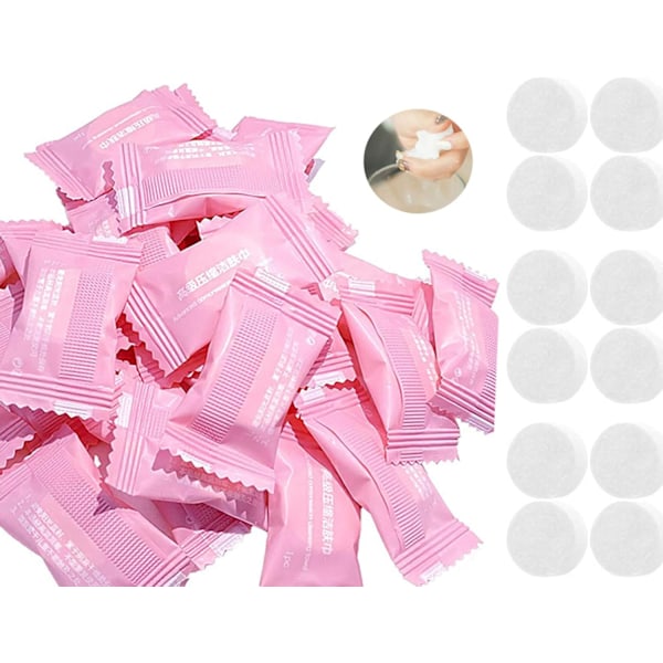 Engångskomprimerade Handdukar, 100-pack