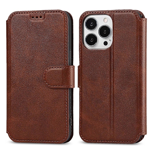 Stødsikkert PU + TPU læder telefoncover til iPhone 14 Pro