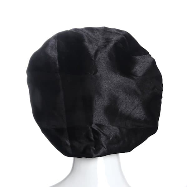 Sovehette - Satenghette - Sovehette Svart one size