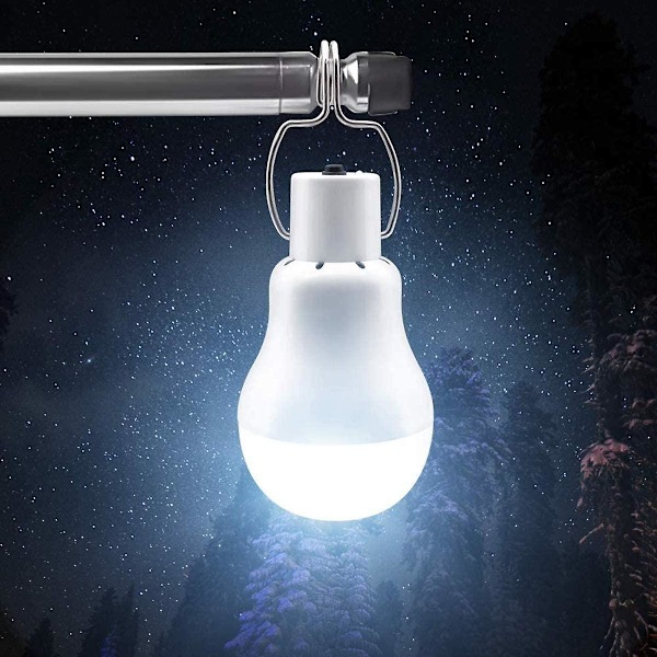 2 st solar LED-lampor för trädgårdsskjul, ficklampor