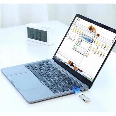 USB-C-sovitin - USB-C (uros) - USB-A (naaras) 3.0 Musta M
