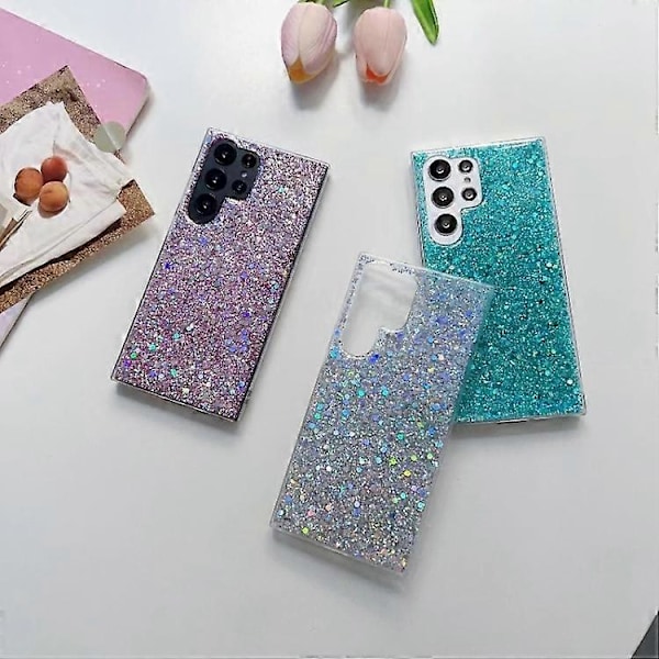 Glitter Sequins Epoxy TPU mobiltelefoncover til Samsung Galaxy A14 5G