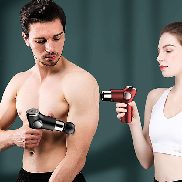 Muskelterapi-enhed til atleter, kropsmuskelmassager black