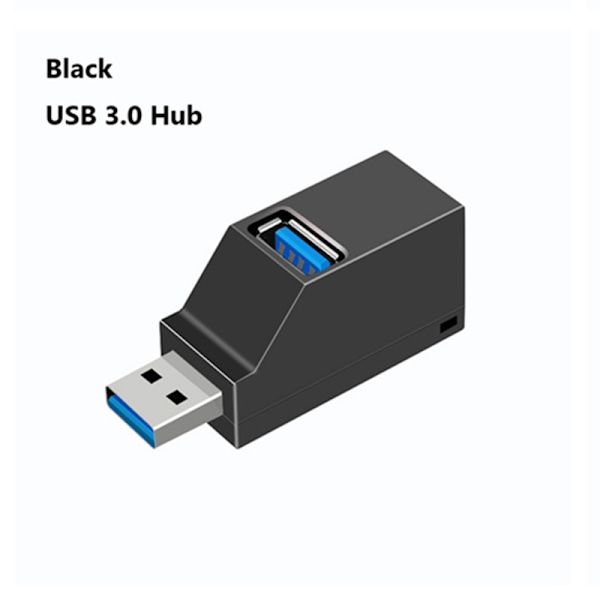 3-porters USB-hub, 2 ST USB 3.0-hub, USB-splitteradapter