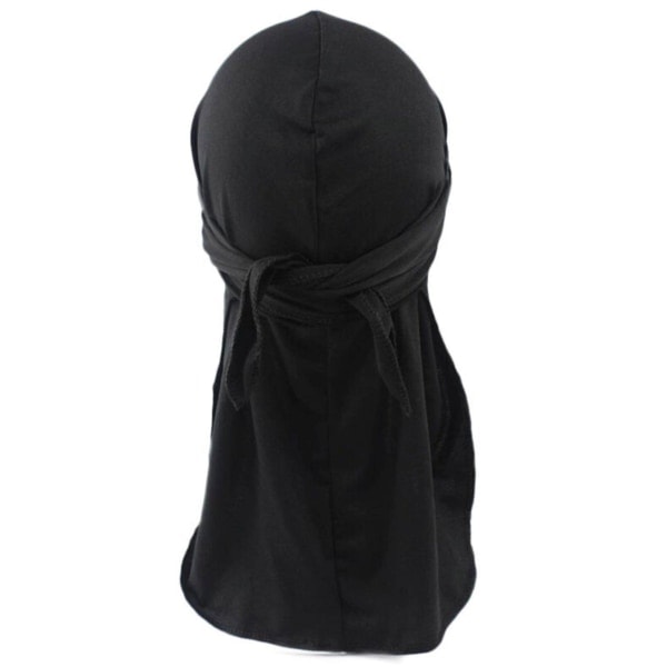 Durag - Bandana - Do-rag sort Flere farver Sort black
