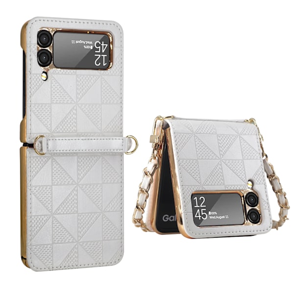 Puhelinkotelo ketjulla Galaxy Z Flip 3 5G:lle white