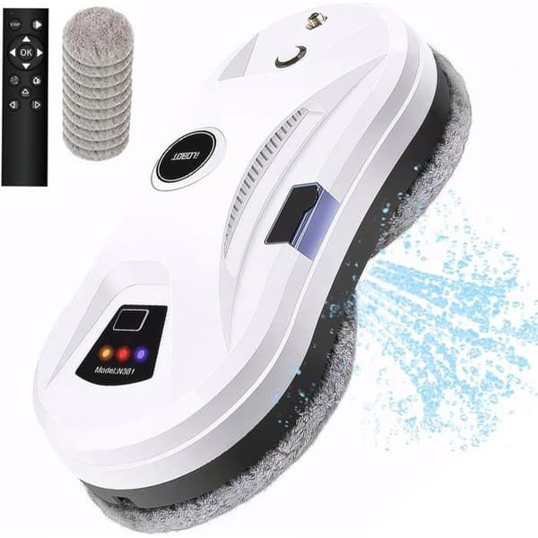 Fönsterputsrobot - 5600Pa - Ultraljudsspray - 10 rengöringsdukar White