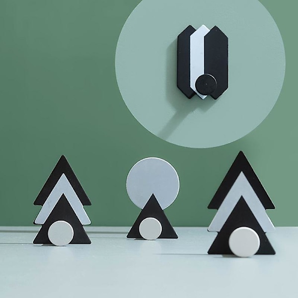 2 stk. nordisk stil jernkunst geometrisk krog uden mærker