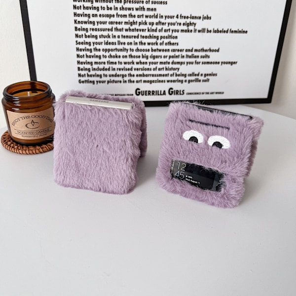 Suojaava Pörröinen Kotelo - Samsung Galaxy Z Flip 4 Violetti
