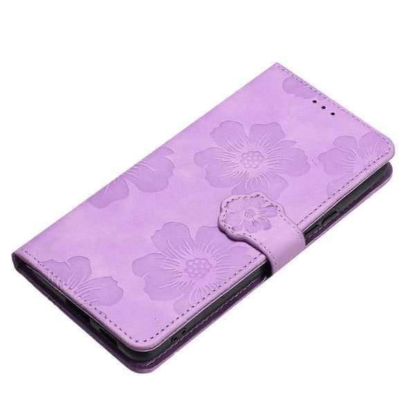För iPhone 16 Fodral Läder Flip Plånbok Kortfack Telefonskal Blommönster