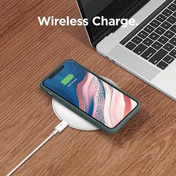 Silikone Etui Kompatibelt med iPhone 11 etui (Midnatsgrøn) - Hævet Kant (Skærm & Kamerabeskyttelse), 3-lags Struktur, Fuld Kropsbeskyttelse