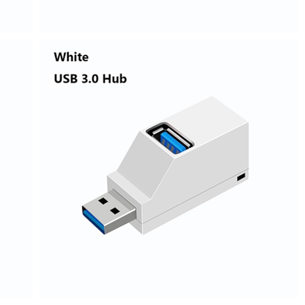 3-porters USB-hub, 2 ST USB 3.0-hub, USB-splitteradapter