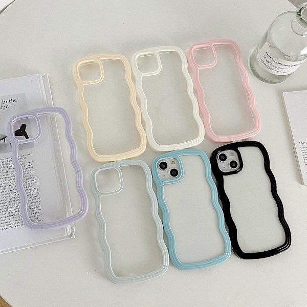 Lämplig för iPhone 16 mobiltelefonfodral transparent skal airbag anti-fall skydd två i ett Apple 16pro skyddsfodral iPhone16pro svart