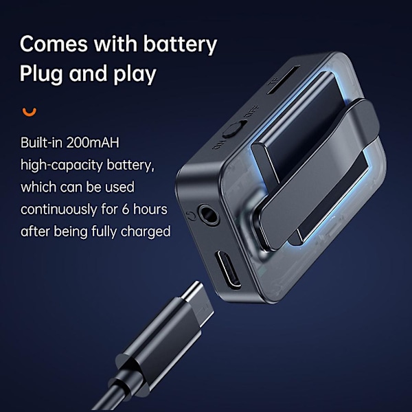 Synlig Bluetooth-sender og -modtager med LCD-skærm
