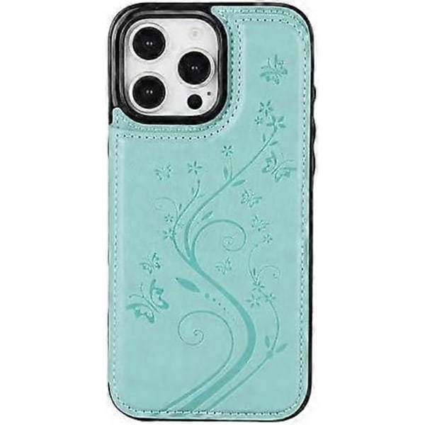Mobilskal Kompatibelt med iPhone 16 Pro Max 6,9 tum med Härdat Glas Skärmskydd Korthållare Plånboksfodral Ställ Flip Läder Cell i Phone16