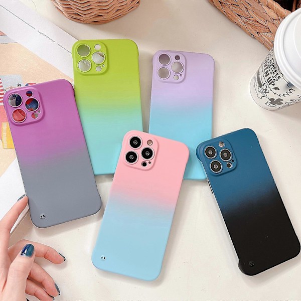 Kehyksetön Gradientti Puhelinkotelo iPhone 11:lle, ihon tuntu