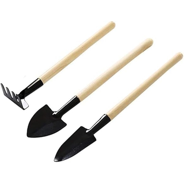 Mini Järnspade Plantering Lös Jord Tre-Delad Trädgårdsverktygssats