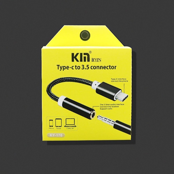 Type C til 3,5 mm Hovedtelefon Audio Jack Adapter
