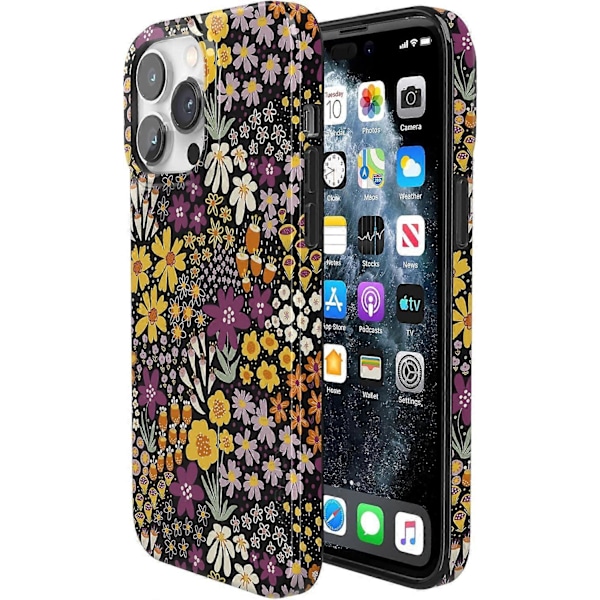 iPhone 14 Pro Max Skal | Plommonblommig | Klassisk Ultratunn Design