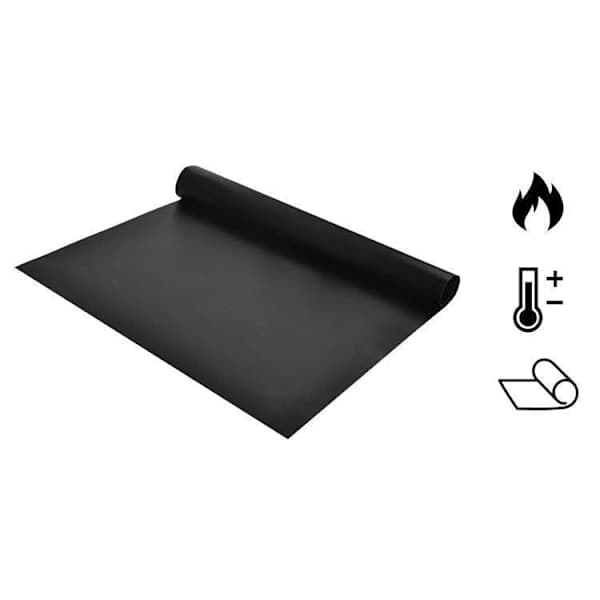 Grillmåtte, ovnmåtte, bagemåtte - Non-stick - 40x33 Sort 6-Pack