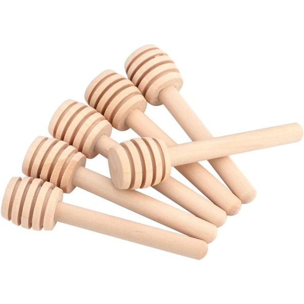 50 stk. Husholdnings Træ Mini Marmelade og Honning Rørpinde (8cm)