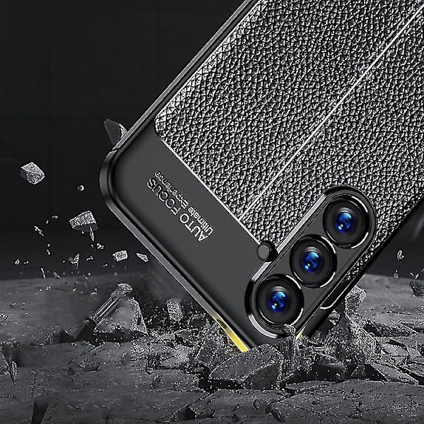För Samsung Galaxy S23 Fe 5g Litchi Textur Stötsäkert TPU Mobilskal