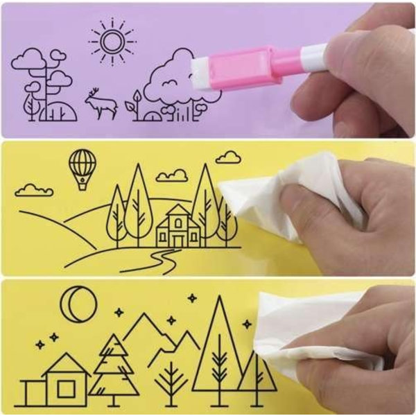 12-pack - Whiteboardpennor med sudd - Pennor