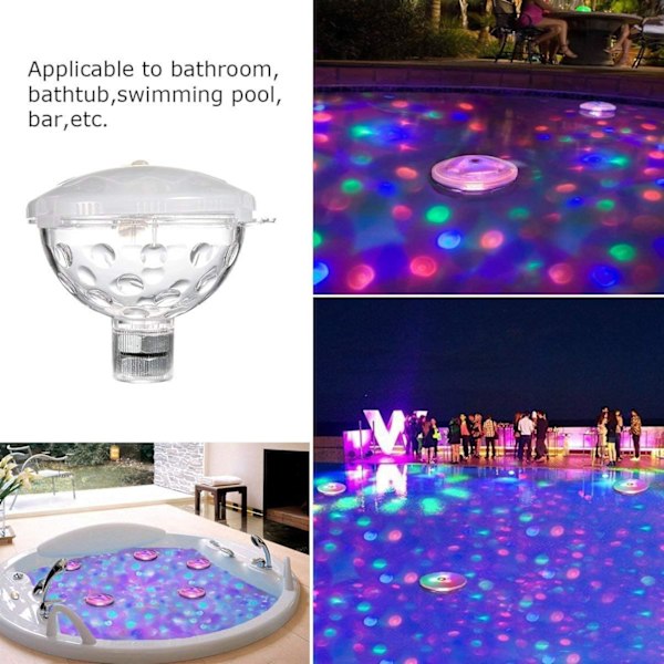 Färgglad Vattentät Leksakslampa för Badkar/Badrum/Pool/Bar