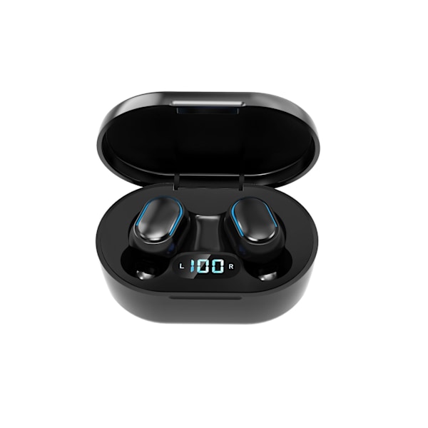 Trådløst 5.0 Bluetooth Headset Digital Display Stereo