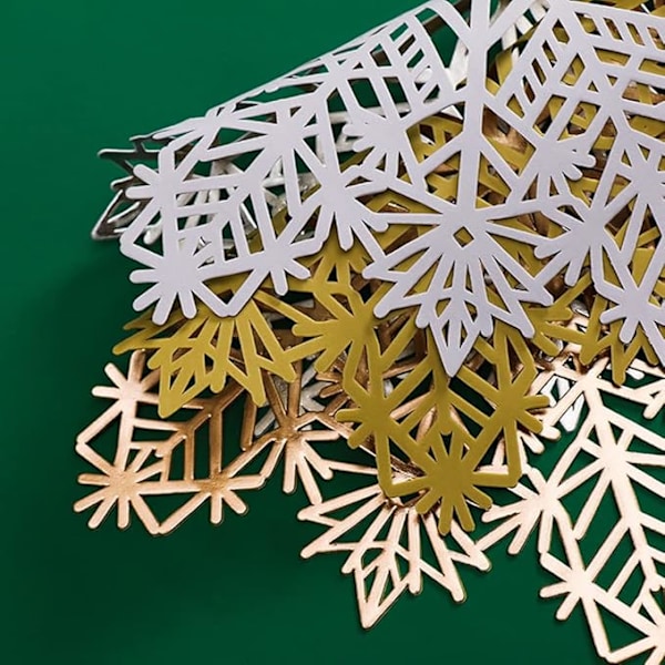 2 st julbordsplaceringsunderlägg med runda snöflingor