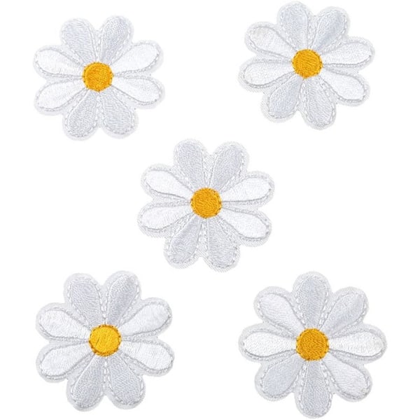 10-pak stryge-på blomster patches syede applikationer