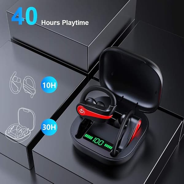Bluetooth-øretelefon vanntett trådløs sport-øretelefon in-ear