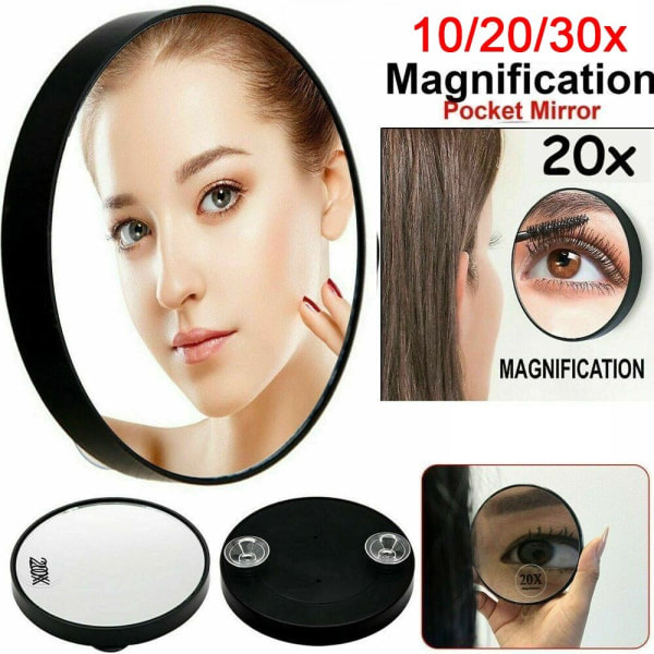 Meikkipeili 10/20/30x Suurennuspeili MUSTA 30X 30X musta 30X-30X black 30X-30X