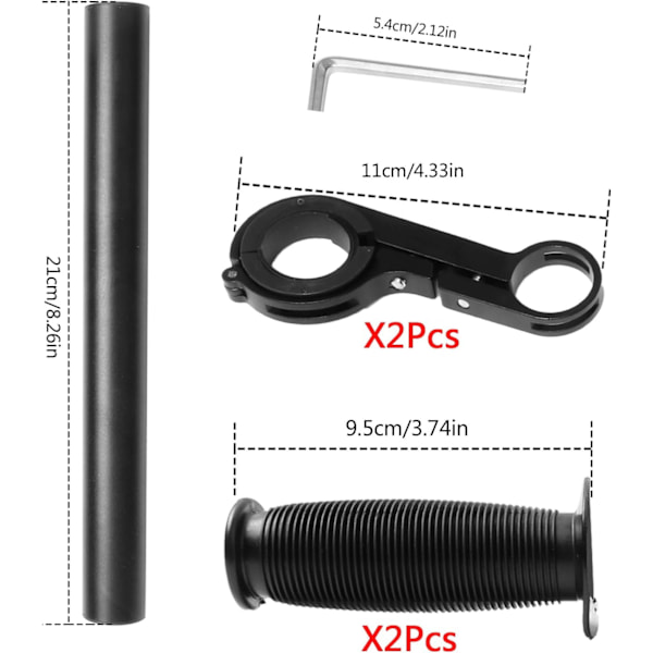 Portable MTB-styreforlengere for barn, sykkelutstyr