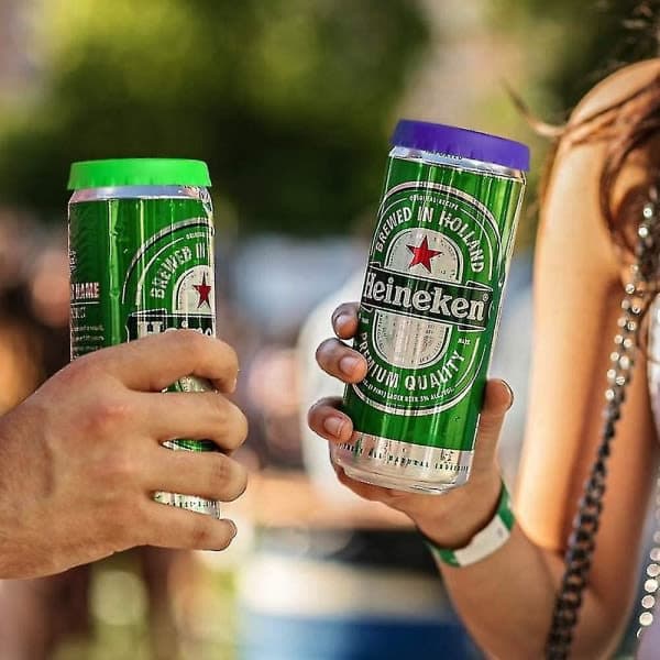 Läskburkslock, 6-pack Återanvändbara Silikonlock för Läsk/Dryck/Öl, Passar Standard Läskburkar (Multi-Color)