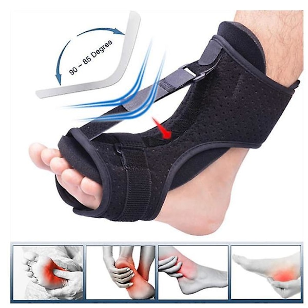 Justerbar Plantar Fasciitis Nattskena Fotdrop Ortos Stöd