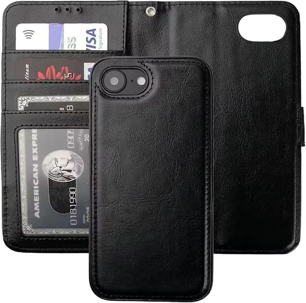 Magnetisk pungcover iPhone 16E – med kortpladser & RFID-beskyttelse