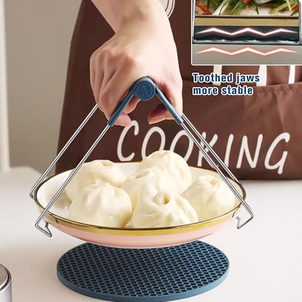 4 st Anti-Skållningsskydd Värmeplattor, Skålklämma, Silikon Grytvantar Värmebeständiga för Kök Matlagning Airfryer, Ugn