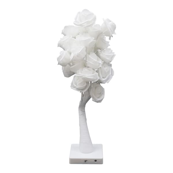 LED Bordlampe Rose Form Blomstrende Rose Lampe