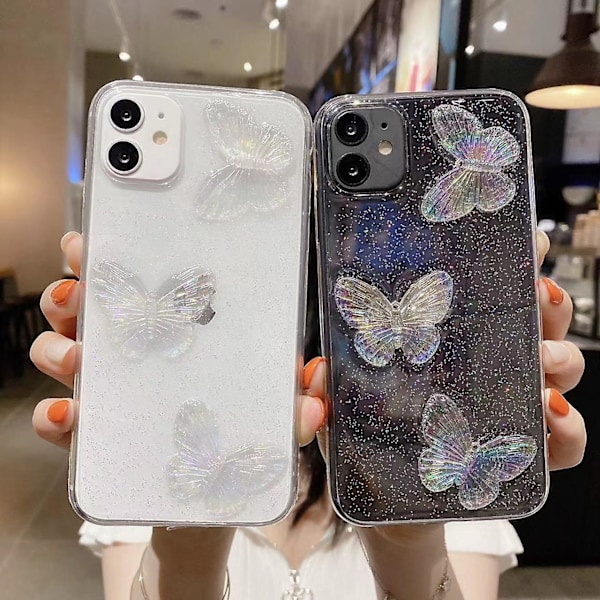 Fjäril TPU Skal för iPhone 15 Plus