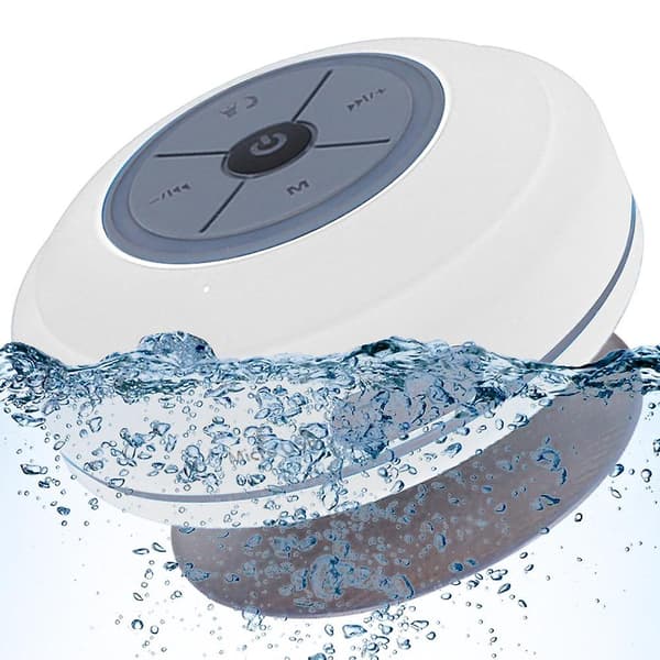 Vanntett Bluetooth LED Dusjhøyttaler FM-radio