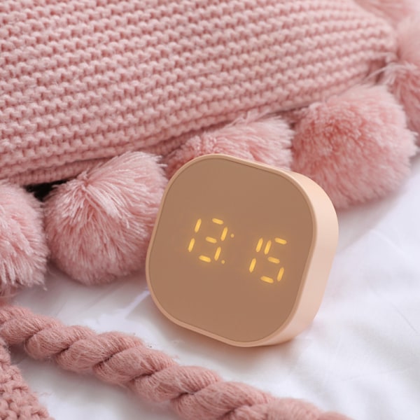 Liten digital väckarklocka, LED-väckarklocka med högt ljud