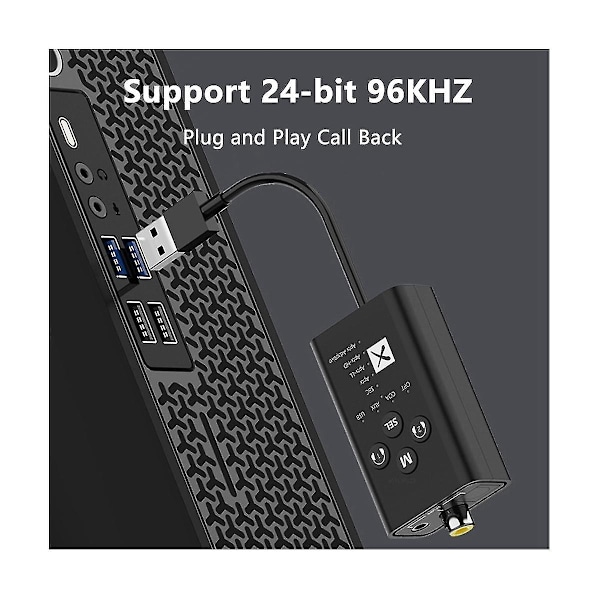 Bluetooth-sändare med låg latens 5.2, stödjer fiber