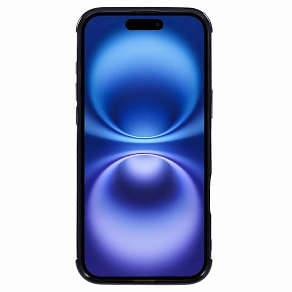 Gradient Sparkle TPU-telefoncover til iPhone 16 Plus, kompatibelt med MagSafe - Sort