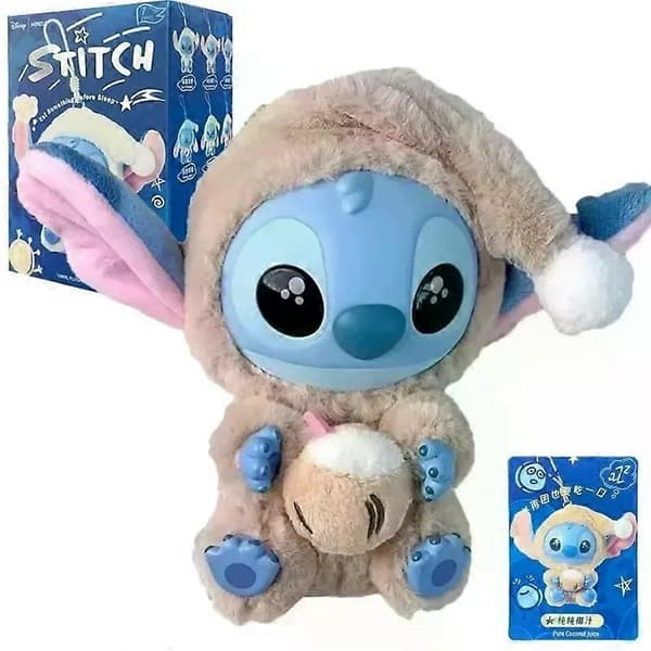 Ny Miniso Stitch Spis Noe Før Sove-serien Vinylfigur Blindboks - UK C C