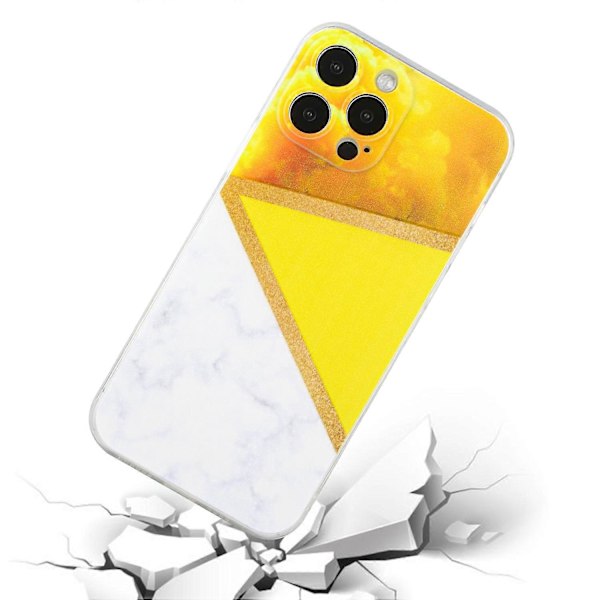 Søm Marmor TPU Telefondeksel For iPhone 14 Pro Max