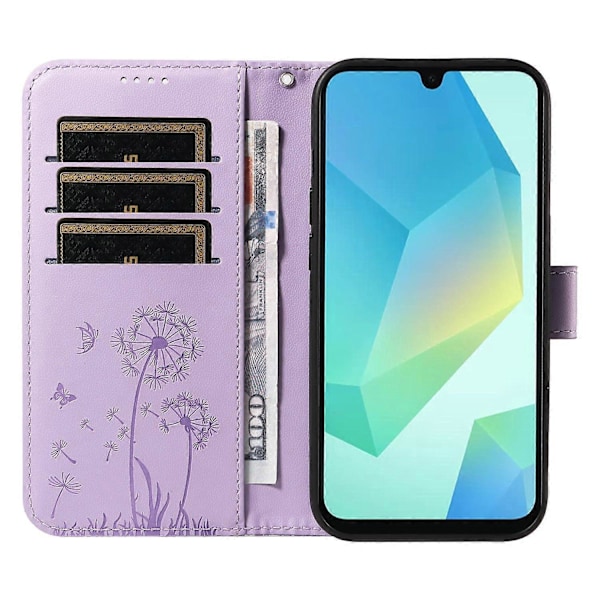 Läderfodral Plånboksfodral Mobilskal med Maskrosmönster för Samsung Galaxy A35 5G