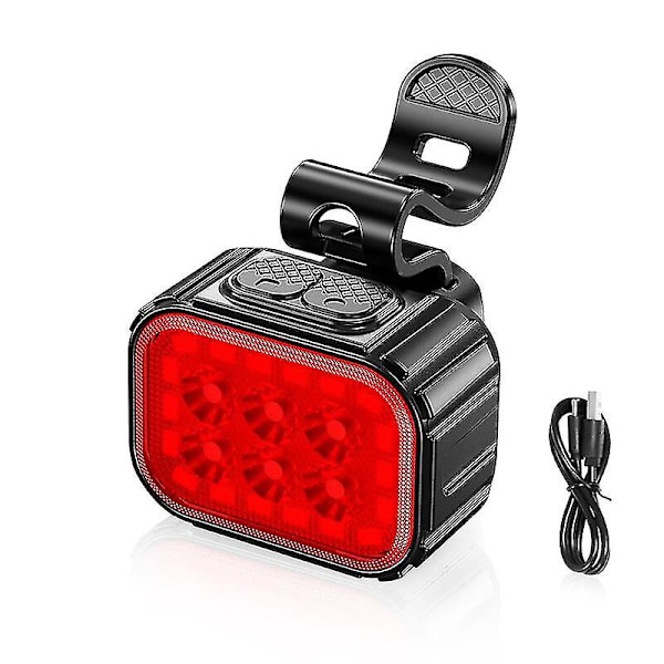 Sykkel foran og baklys USB lading frontlys