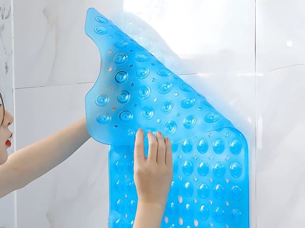 Halkfri badrumsmatta - 100×40 cm gummimatta