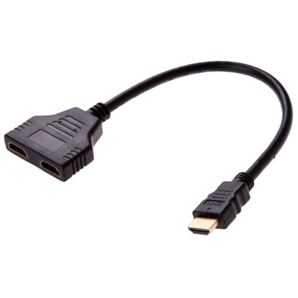 1 in 2 ut 1080P HD hane till dubbla hona splitteradapterkabel